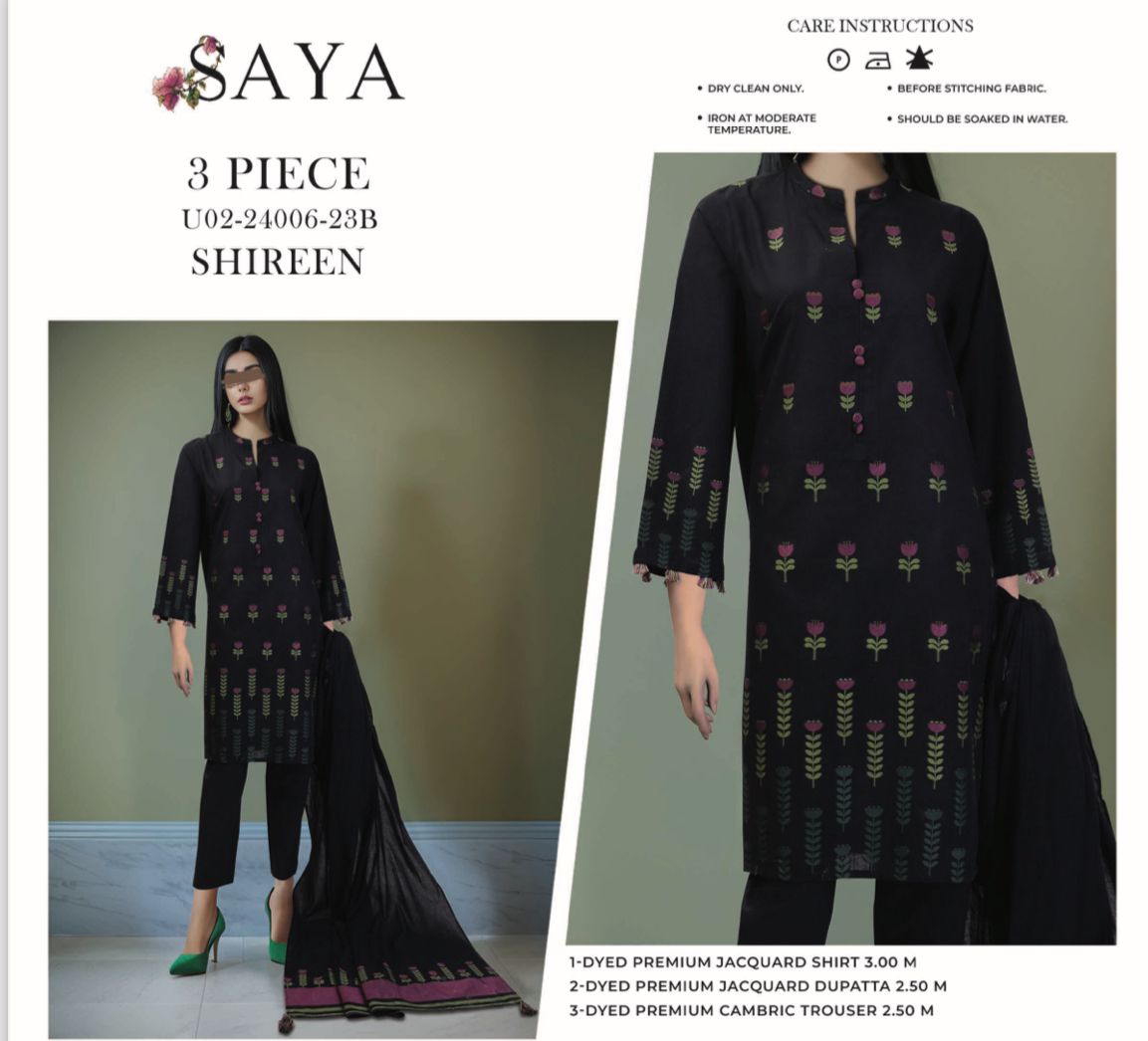 SAYA SUMMER COLLECTION LAWN 2024