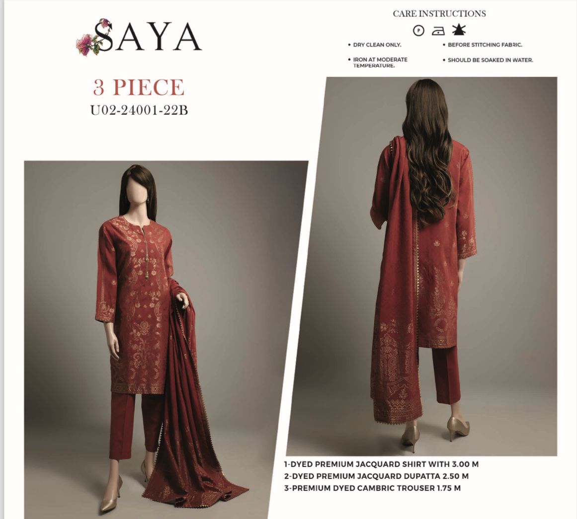 SAYA SUMMER COLLECTION LAWN 2024