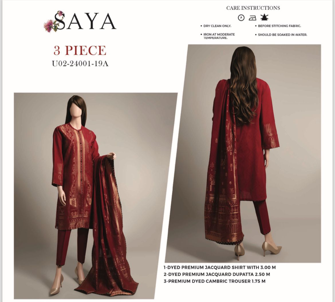 SAYA SUMMER COLLECTION LAWN 2024